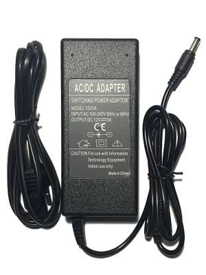 Блок питания 12V 5A 1.2м  5.5*2.5 мм+ AC CABLE