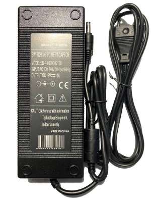 Блок питания 12V 10A 1.2м  5.5*2.5 мм+ AC CABLE