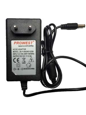 Блок питания 12V 2,5А коннектор 2.5 х 5.5 мм