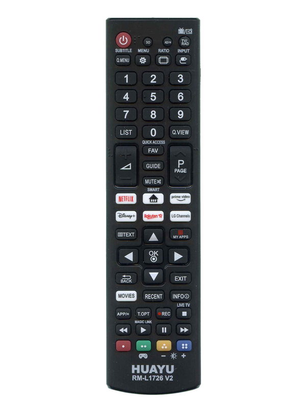 Универсальный пульт HUAYU RM-L1726 V2 для телевизора LG
