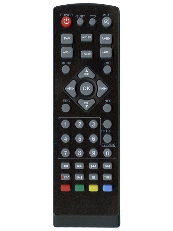 Пульт для эфирных T2 приставок Huavee DVB-T2