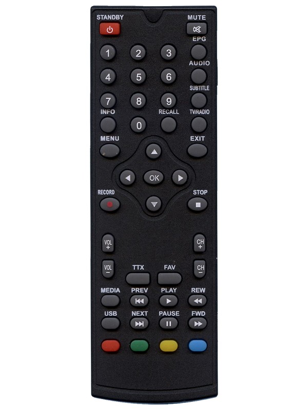Пульт для эфирных ресиверов DVB-T2 Oriel 301