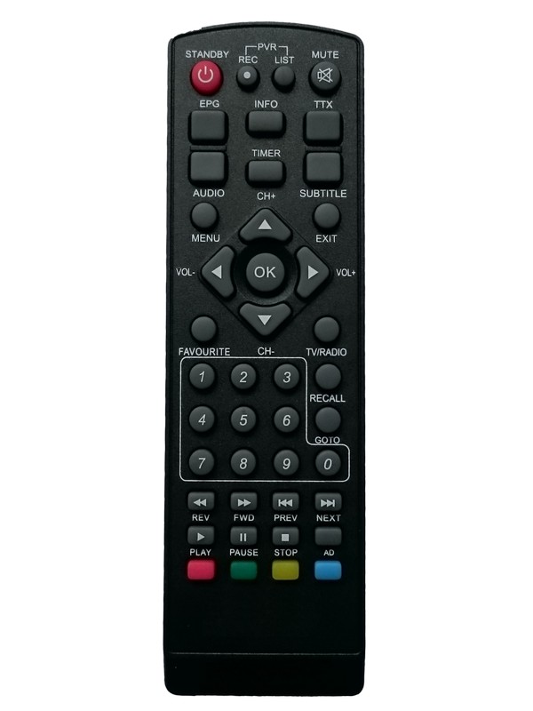 Пульт для эфирных DVB-T2 приставок Lorton T2-10