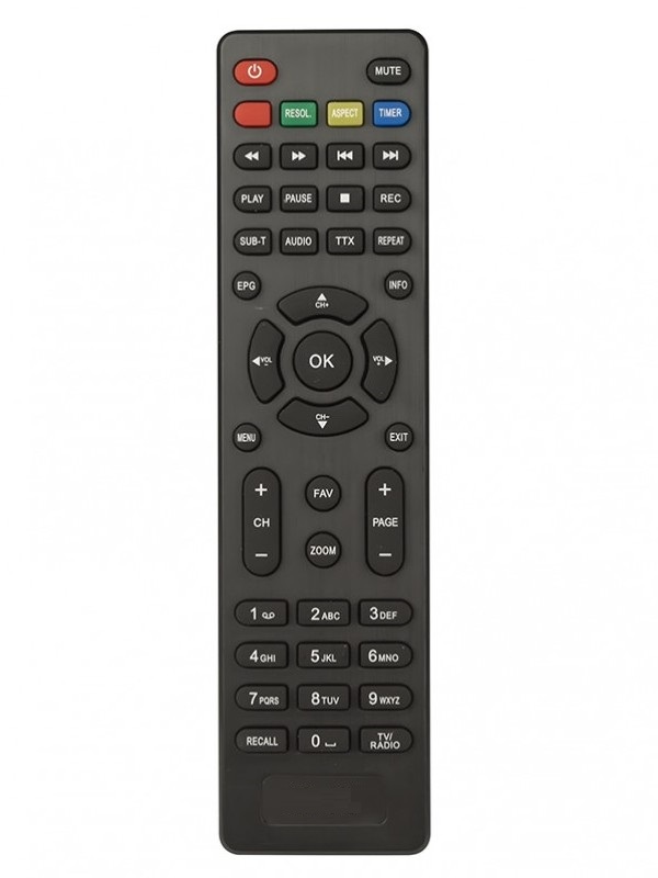 Пульт для эфирных DVB-T2 приставок Alma 2760 THD DVB T2