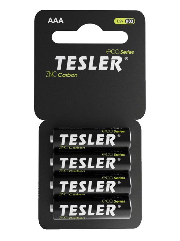 Батарейки R03-4 TESLER (ZINC Carbon) SIZE AAA 4 штуки ( упаковка 60 шт.)