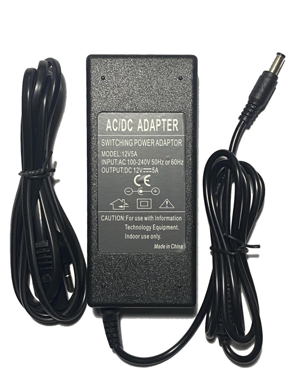 Блок питания 12V 5A 1.2м  5.5*2.5 мм+ AC CABLE