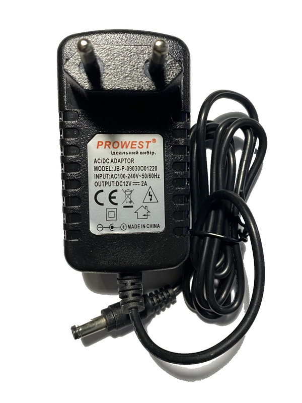 Блок питания 12V 2А конектор 5,5 х 2,5 мм