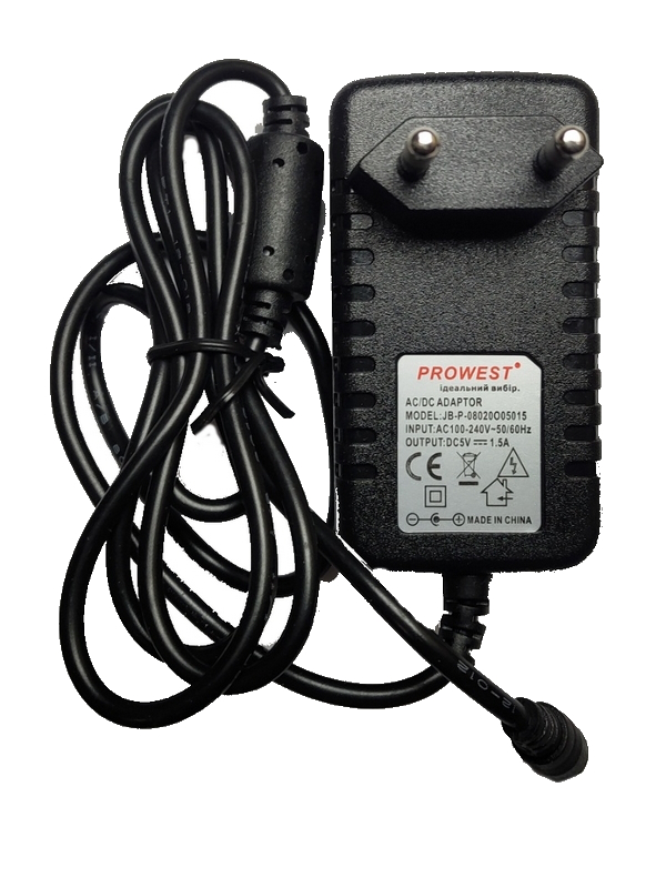 Блок питания 5V 1,5А конектор 2.5 х 5.5 мм