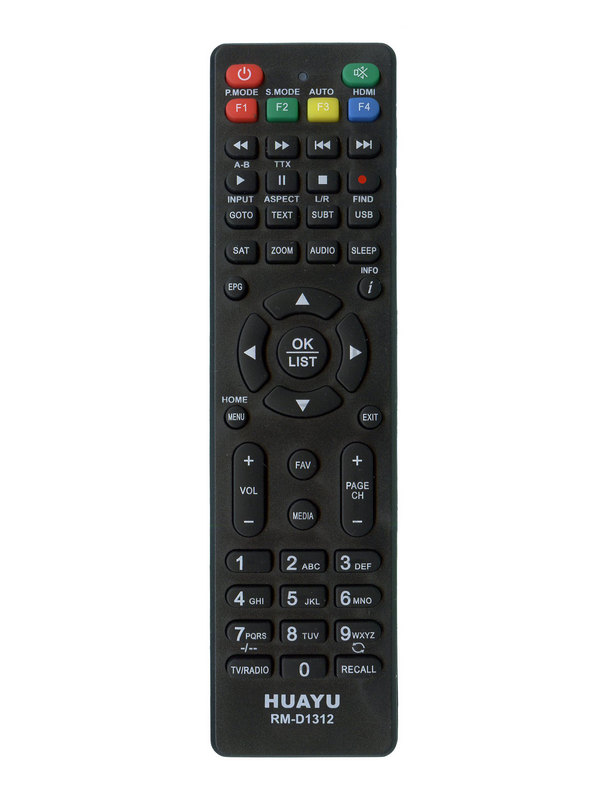 Пульт Универсальный RM-D1312 (TV/LCD/LED+DVB-T2+SAT+DVD+BD) Huayu