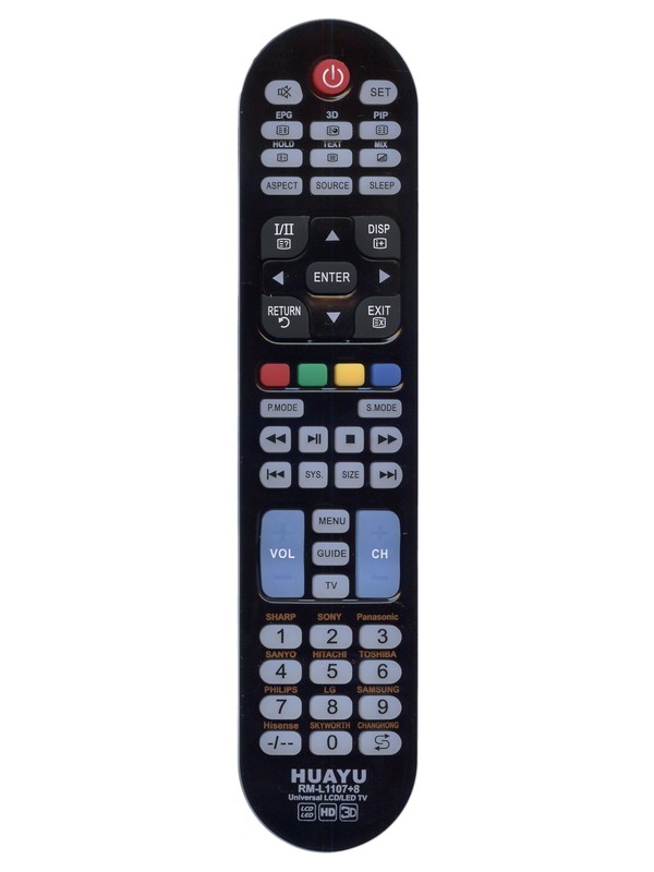 Пульт универсальный RM-L1107 для LCD LED телевизоров 
